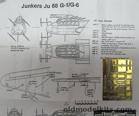 Aeroclub 1/72 Night Fighter Antenna for Junkers Ju-88 G-1/G-6 plastic model kit